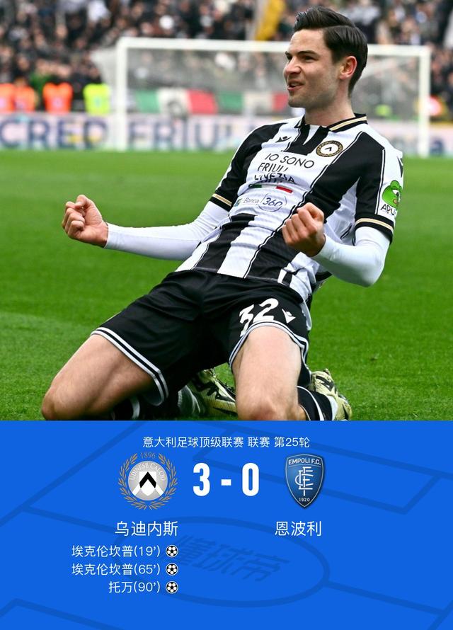 关于乌迪内斯不懈奋斗，全力以赴保级颓势的信息